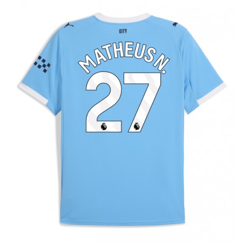 Manchester City Matheus Nunes #27 Domaci Dres 2025-26 Kratak Rukav